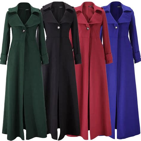 floor length wool coat women's.